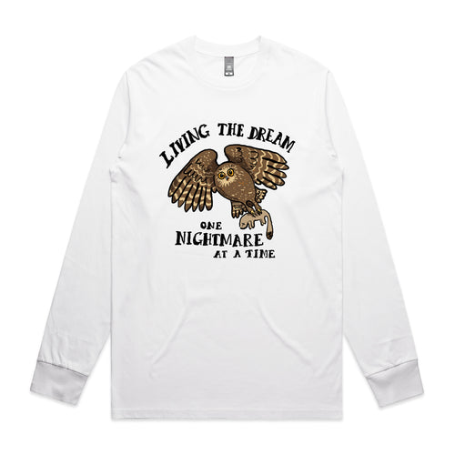 Living The Dream Tee by Lonely Kids Club. All clothing from our T-shirts to our shorts and hoodies are ethically made, and printed packed and shipped from Sydney.