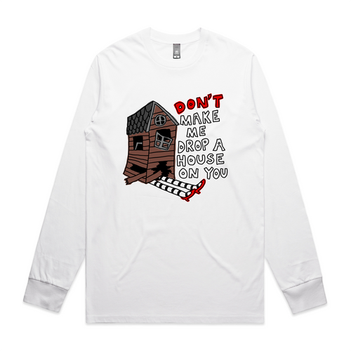 Drop A House Tee by Lonely Kids Club. All clothing from our T-shirts to our shorts and hoodies are ethically made, and printed packed and shipped from Sydney.