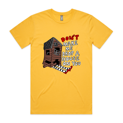 Drop A House Tee by Lonely Kids Club. All clothing from our T-shirts to our shorts and hoodies are ethically made, and printed packed and shipped from Sydney.