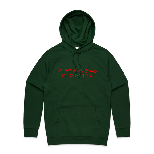 Drunk Xmas Hoodie by Lonely Kids Club. All clothing from our T-shirts to our shorts and hoodies are ethically made, and printed packed and shipped from Sydney.