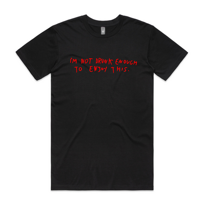 Drunk Xmas Tee by Lonely Kids Club. All clothing from our T-shirts to our shorts and hoodies are ethically made, and printed packed and shipped from Sydney.