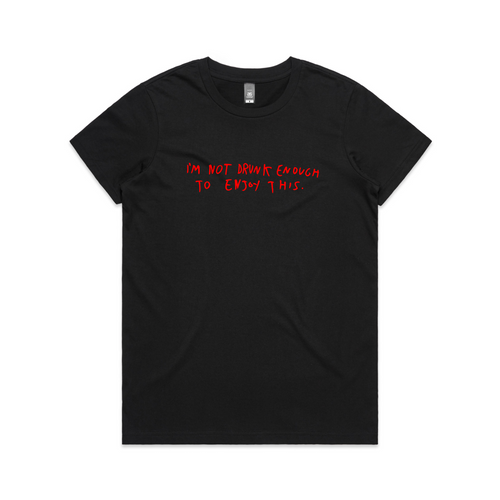 Drunk Xmas Tee by Lonely Kids Club. All clothing from our T-shirts to our shorts and hoodies are ethically made, and printed packed and shipped from Sydney.