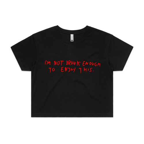 Drunk Xmas Tee by Lonely Kids Club. All clothing from our T-shirts to our shorts and hoodies are ethically made, and printed packed and shipped from Sydney.
