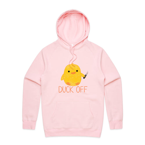 Duck Off Hoodie by Lonely Kids Club. All clothing from our T-shirts to our shorts and hoodies are ethically made, and printed packed and shipped from Sydney.