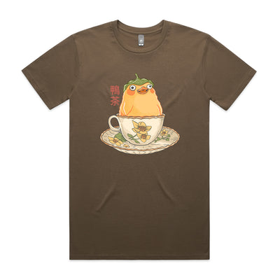 Duck Tea Tee by Lonely Kids Club. All clothing from our T-shirts to our shorts and hoodies are ethically made, and printed packed and shipped from Sydney.