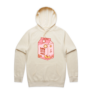 Dumb Bitch Juice Hoodie by Lonely Kids Club. All clothing from our T-shirts to our shorts and hoodies are ethically made, and printed packed and shipped from Sydney.