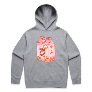 Dumb Bitch Juice Hoodie by Lonely Kids Club. All clothing from our T-shirts to our shorts and hoodies are ethically made, and printed packed and shipped from Sydney.