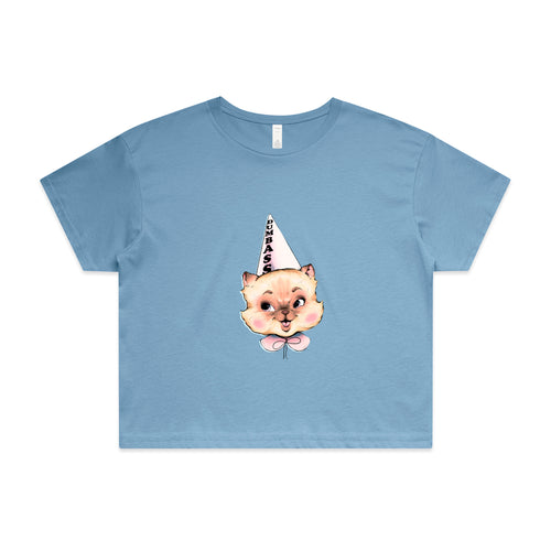 Dumbass Cat Tee by Lonely Kids Club. All clothing from our T-shirts to our shorts and hoodies are ethically made, and printed packed and shipped from Sydney.