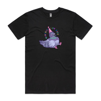 Dunce Pigeon Tee by Lonely Kids Club. All clothing from our T-shirts to our shorts and hoodies are ethically made, and printed packed and shipped from Sydney.