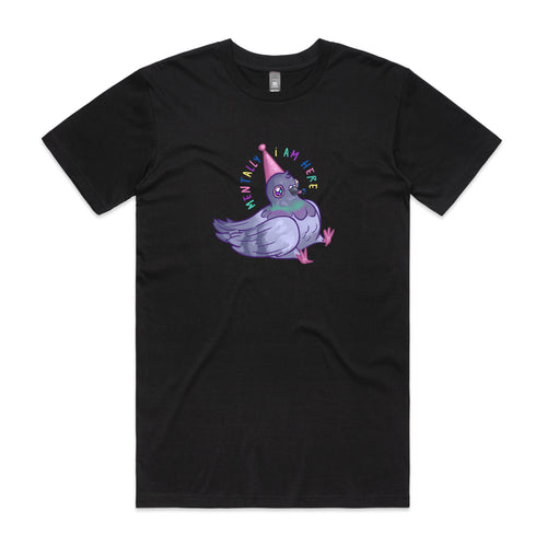 Dunce Pigeon Tee by Lonely Kids Club. All clothing from our T-shirts to our shorts and hoodies are ethically made, and printed packed and shipped from Sydney.