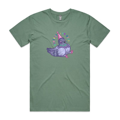 Dunce Pigeon Tee by Lonely Kids Club. All clothing from our T-shirts to our shorts and hoodies are ethically made, and printed packed and shipped from Sydney.