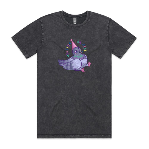 Dunce Pigeon Tee by Lonely Kids Club. All clothing from our T-shirts to our shorts and hoodies are ethically made, and printed packed and shipped from Sydney.