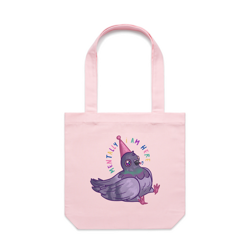 Dunce Pigeon Tote by Lonely Kids Club. All clothing from our T-shirts to our shorts and hoodies are ethically made, and printed packed and shipped from Sydney.