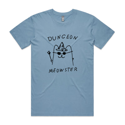 Dungeon Meowster Tee by Lonely Kids Club. All clothing from our T-shirts to our shorts and hoodies are ethically made, and printed packed and shipped from Sydney.