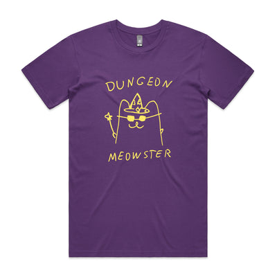 Dungeon Meowster Tee by Lonely Kids Club. All clothing from our T-shirts to our shorts and hoodies are ethically made, and printed packed and shipped from Sydney.