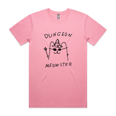 Dungeon Meowster Tee by Lonely Kids Club. All clothing from our T-shirts to our shorts and hoodies are ethically made, and printed packed and shipped from Sydney.