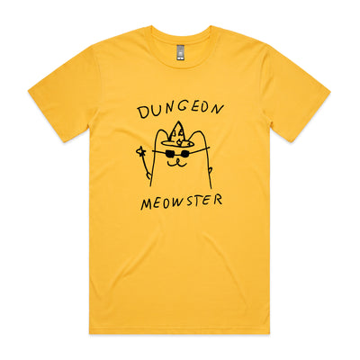 Dungeon Meowster Tee by Lonely Kids Club. All clothing from our T-shirts to our shorts and hoodies are ethically made, and printed packed and shipped from Sydney.