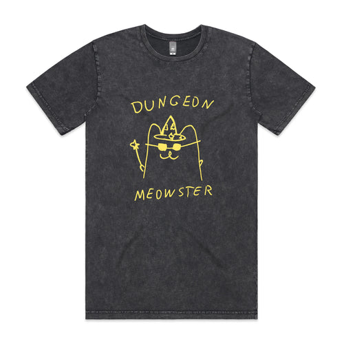 Dungeon Meowster Tee by Lonely Kids Club. All clothing from our T-shirts to our shorts and hoodies are ethically made, and printed packed and shipped from Sydney.