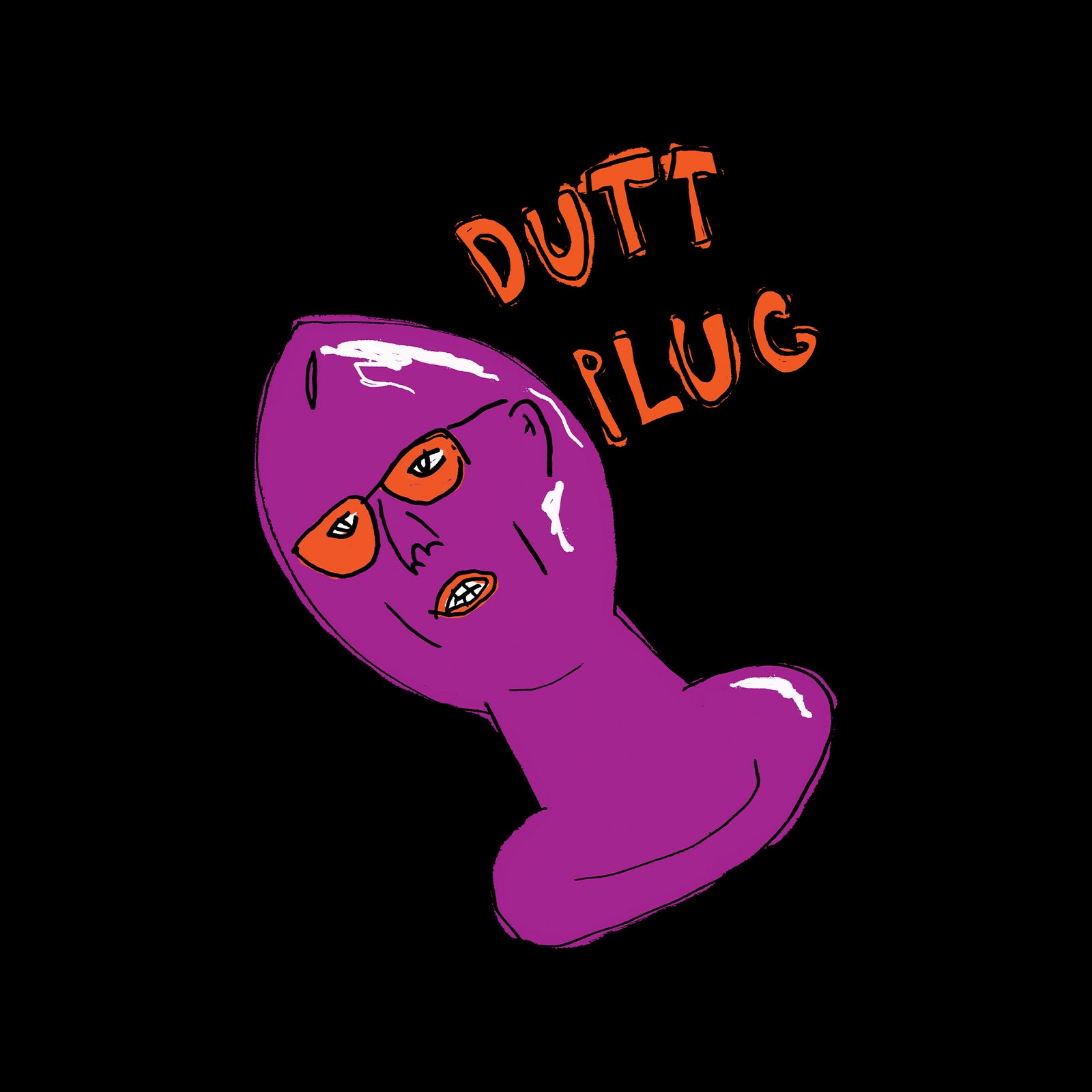 Dutt Plug T-shirt by Lonely Kids Club. Printed on premium 100% cotton shirts in Sydney. 