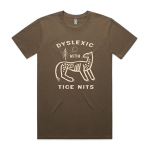 Dyslexic Tee by Lonely Kids Club. All clothing from our T-shirts to our shorts and hoodies are ethically made, and printed packed and shipped from Sydney.