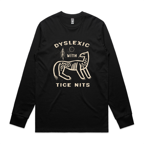 Dyslexic Tee by Lonely Kids Club. All clothing from our T-shirts to our shorts and hoodies are ethically made, and printed packed and shipped from Sydney.