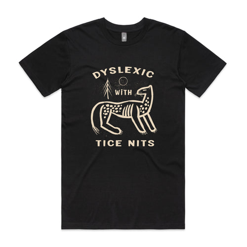 Dyslexic Tee by Lonely Kids Club. All clothing from our T-shirts to our shorts and hoodies are ethically made, and printed packed and shipped from Sydney.