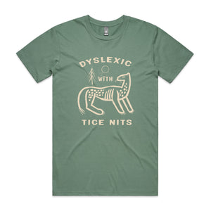 Dyslexic Tee by Lonely Kids Club. All clothing from our T-shirts to our shorts and hoodies are ethically made, and printed packed and shipped from Sydney.