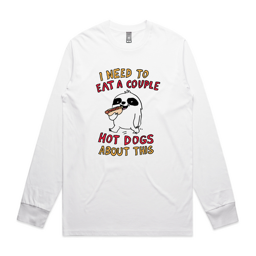 Eat Hotdogs Tee by Lonely Kids Club. All clothing from our T-shirts to our shorts and hoodies are ethically made, and printed packed and shipped from Sydney.