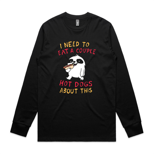 Eat Hotdogs Tee by Lonely Kids Club. All clothing from our T-shirts to our shorts and hoodies are ethically made, and printed packed and shipped from Sydney.