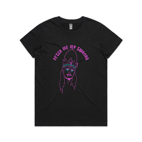 Elias Sword Tee by Lonely Kids Club. All clothing from our T-shirts to our shorts and hoodies are ethically made, and printed packed and shipped from Sydney.