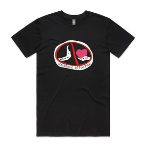 Embrace Rejection Tee by Lonely Kids Club. All clothing from our T-shirts to our shorts and hoodies are ethically made, and printed packed and shipped from Sydney.