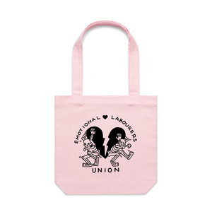 Emotional Labourer's Union Tote by Lonely Kids Club. All clothing from our T-shirts to our shorts and hoodies are ethically made, and printed packed and shipped from Sydney.