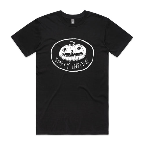 Empty Inside Tee by Lonely Kids Club. All clothing from our T-shirts to our shorts and hoodies are ethically made, and printed packed and shipped from Sydney.