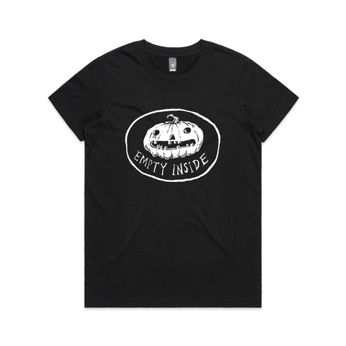Empty Inside Tee by Lonely Kids Club. All clothing from our T-shirts to our shorts and hoodies are ethically made, and printed packed and shipped from Sydney.