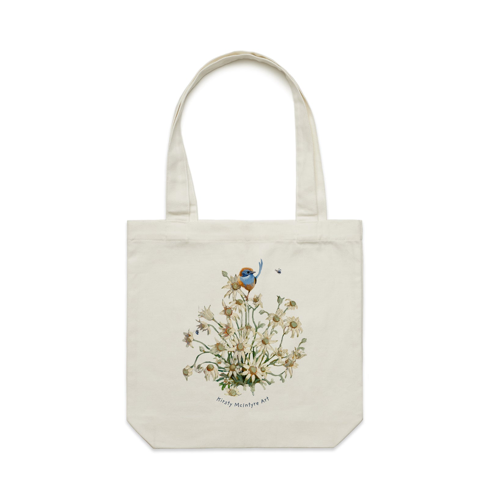 Emu Wren & Flowers Tote