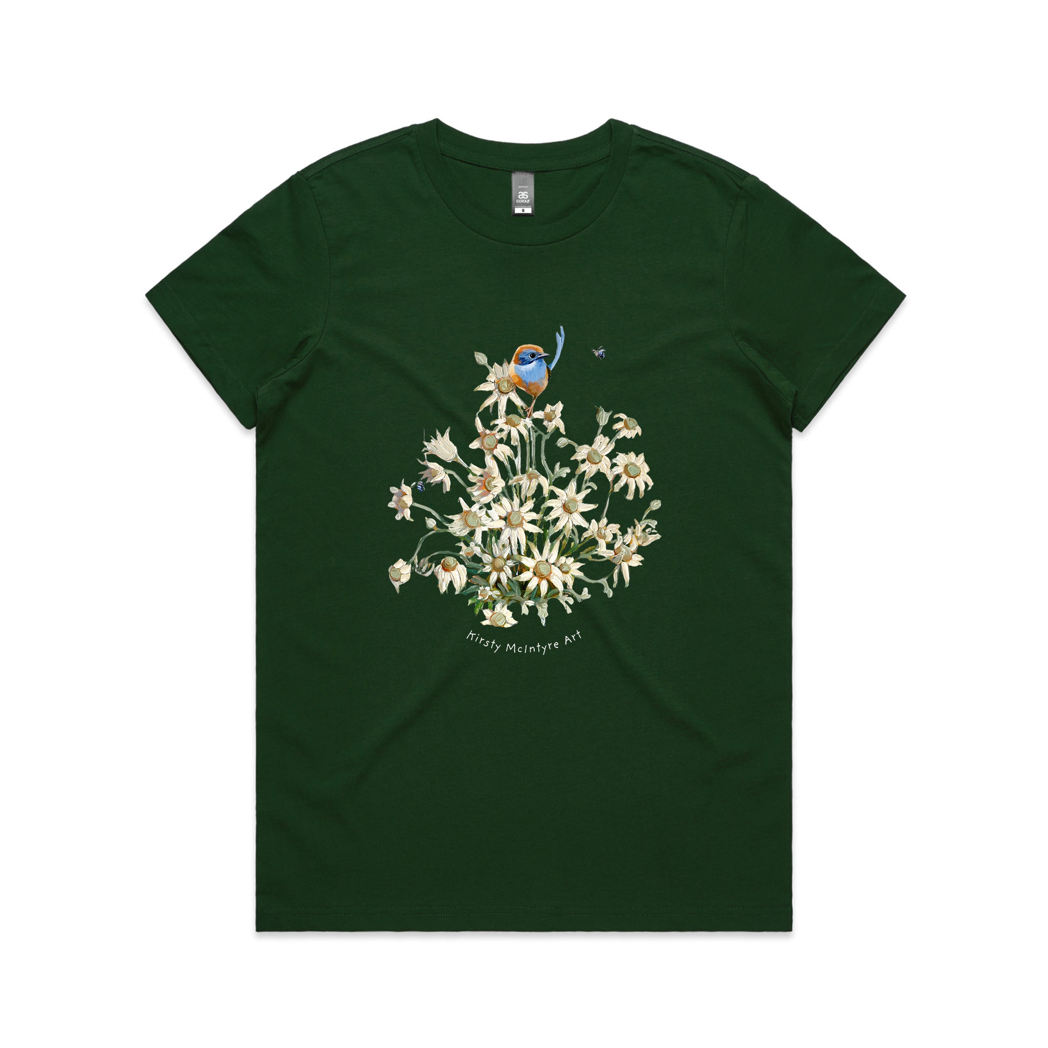 Emu Wren & Flowers Tee