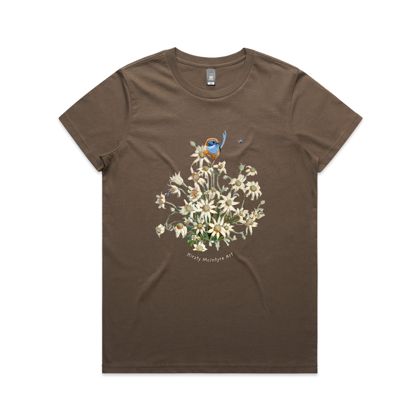 Emu Wren & Flowers Tee