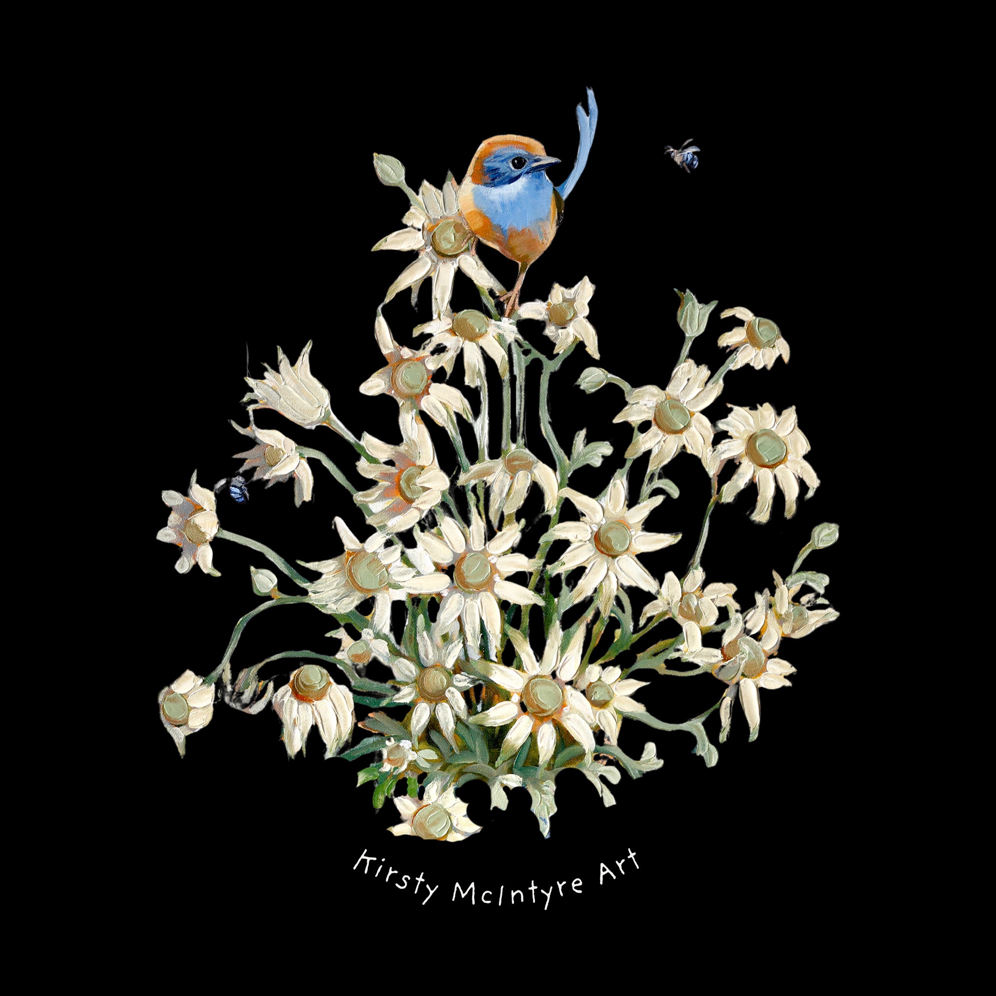 Emu Wren & Flowers Tee