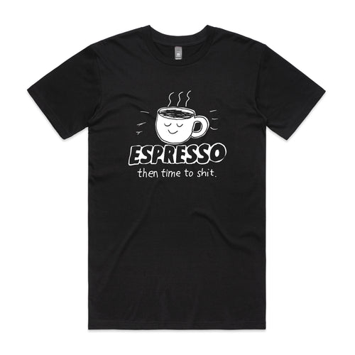 Espresso Tee by Lonely Kids Club. All clothing from our T-shirts to our shorts and hoodies are ethically made, and printed packed and shipped from Sydney.
