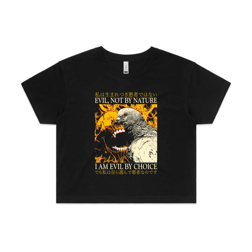 Evil By Choice Tee by Lonely Kids Club. All clothing from our T-shirts to our shorts and hoodies are ethically made, and printed packed and shipped from Sydney.