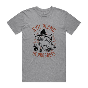 Evil Plans In Progress Tee by Lonely Kids Club. All clothing from our T-shirts to our shorts and hoodies are ethically made, and printed packed and shipped from Sydney.
