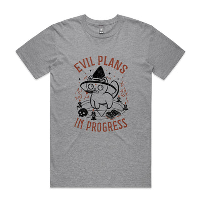 Evil Plans In Progress Tee by Lonely Kids Club. All clothing from our T-shirts to our shorts and hoodies are ethically made, and printed packed and shipped from Sydney.