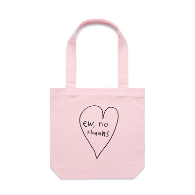 Ew, No Thanks Tote by Lonely Kids Club. All clothing from our T-shirts to our shorts and hoodies are ethically made, and printed packed and shipped from Sydney.