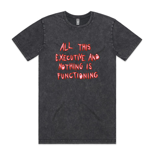 All This Executive Tee by Lonely Kids Club. All clothing from our T-shirts to our shorts and hoodies are ethically made, and printed packed and shipped from Sydney.