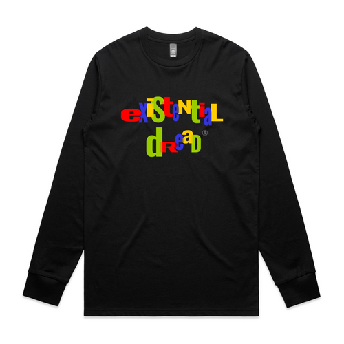 Existential Dread Tee by Lonely Kids Club. All clothing from our T-shirts to our shorts and hoodies are ethically made, and printed packed and shipped from Sydney.