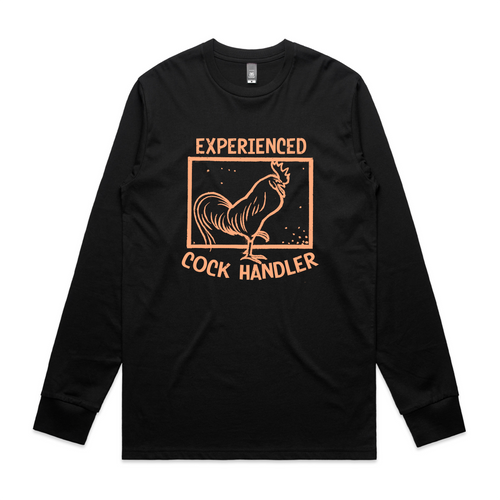 Experienced Cock Handler T-shirt by Lonely Kids Club. Printed Sustainably in Australia.