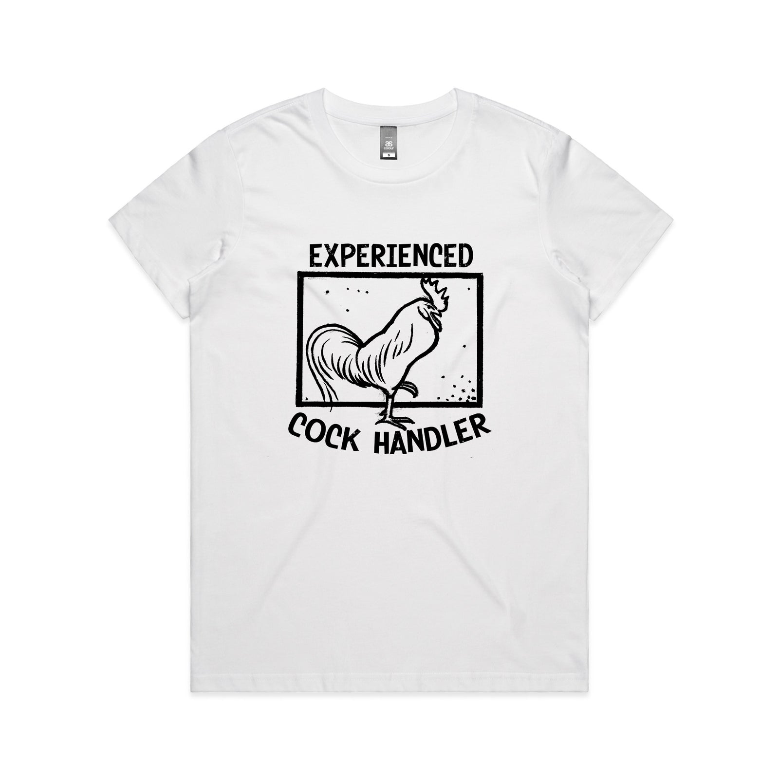 Experienced Cock Handler T-shirt by Lonely Kids Club. Printed Sustainably in Australia.