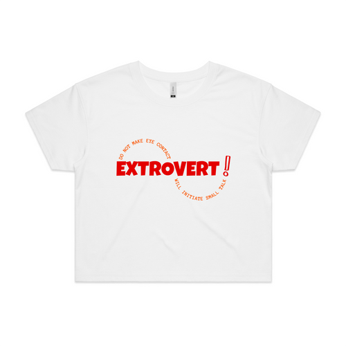 Extrovert Tee by Lonely Kids Club. All clothing from our T-shirts to our shorts and hoodies are ethically made, and printed packed and shipped from Sydney.