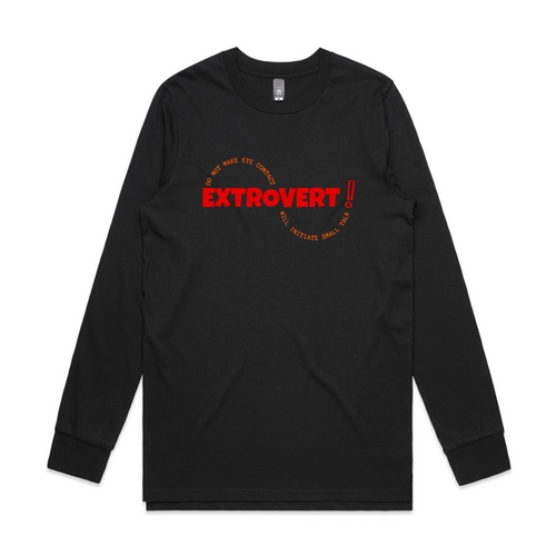 Extrovert Tee by Lonely Kids Club. All clothing from our T-shirts to our shorts and hoodies are ethically made, and printed packed and shipped from Sydney.
