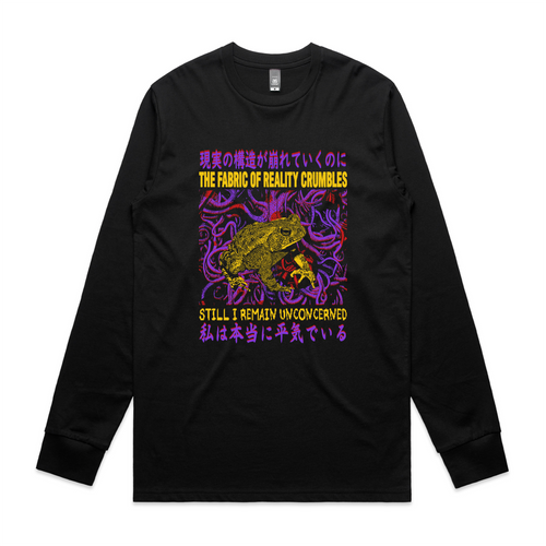 Fabric Of Reality Tee by Lonely Kids Club. All clothing from our T-shirts to our shorts and hoodies are ethically made, and printed packed and shipped from Sydney.